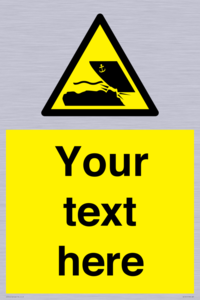 Custom Warning submerged objects in watercraft areas